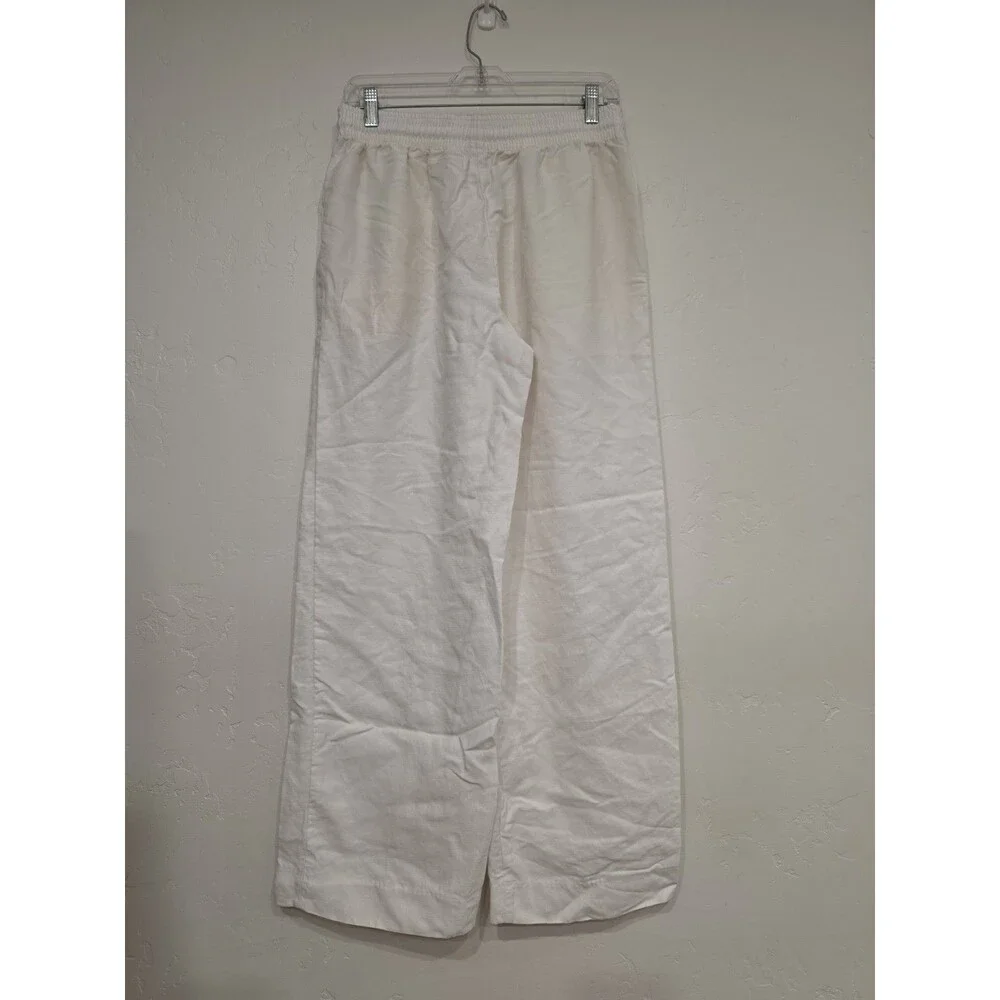Wilfred Women's White Linen Pants Size Medium